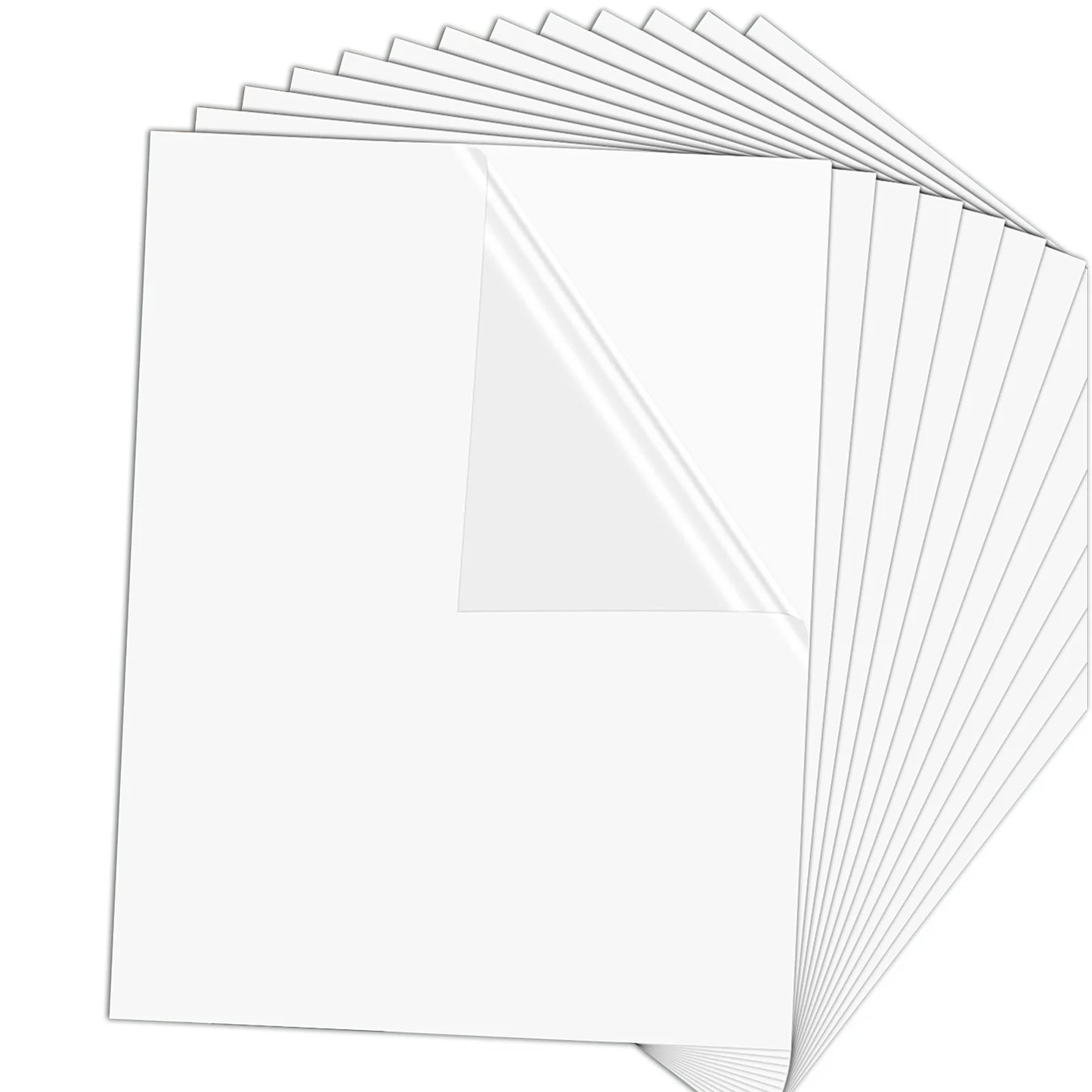 Sublimation Sticker Paper - 20 Pcs 8.5" X 11" Matte Transparent Waterproof Sublimation Stickers(Transparent)
