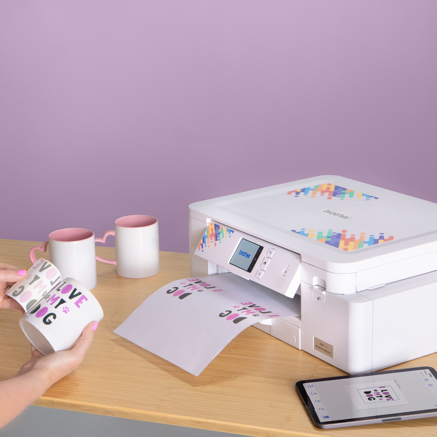 SP1 High-Quality Wireless Sublimation Printer with Paper & Full-Size Inks