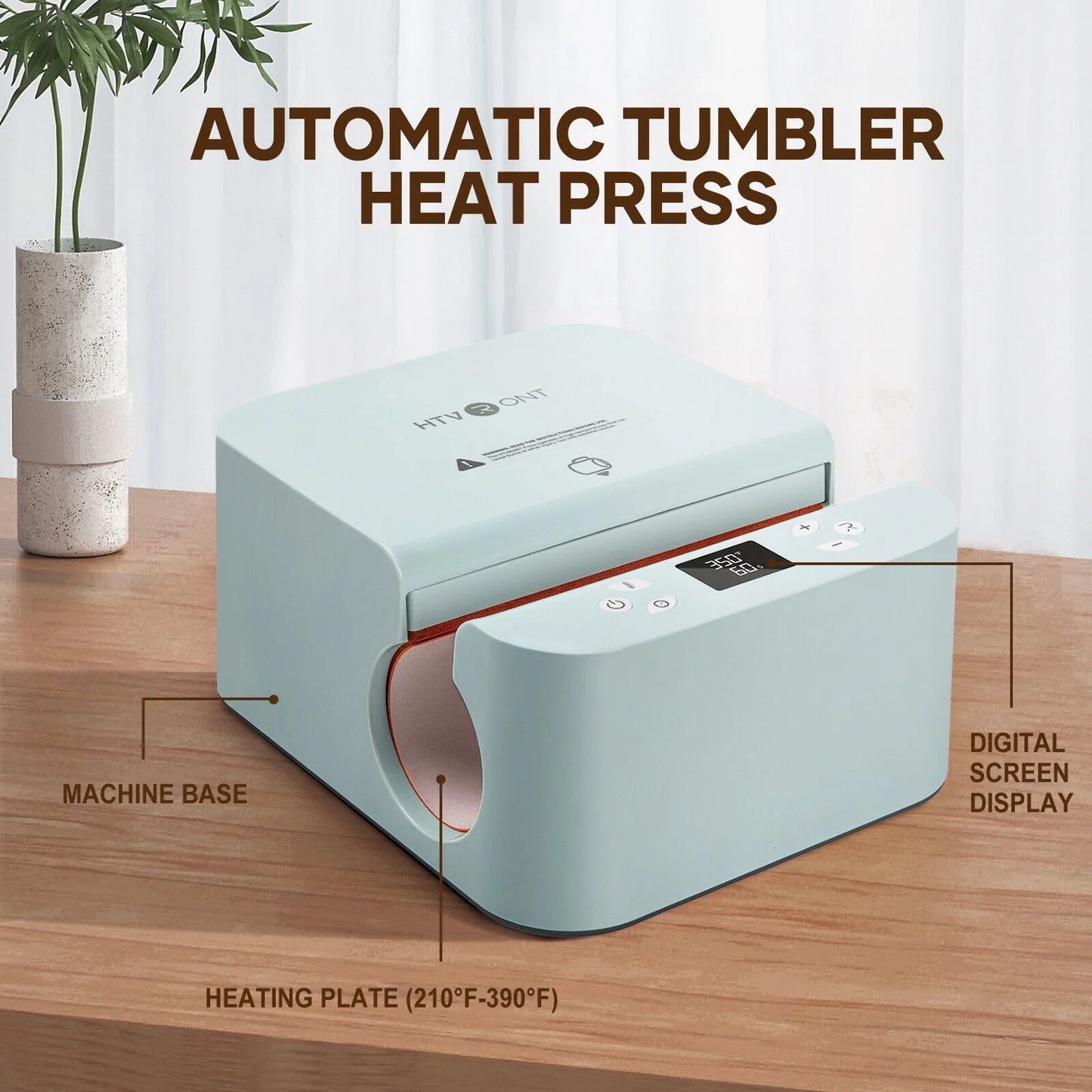 Auto Tumbler Mug Heat Press Machine for Sublimation DIY Print Cup Mug - Suits Various Tumblers & Mugs for Sublimation