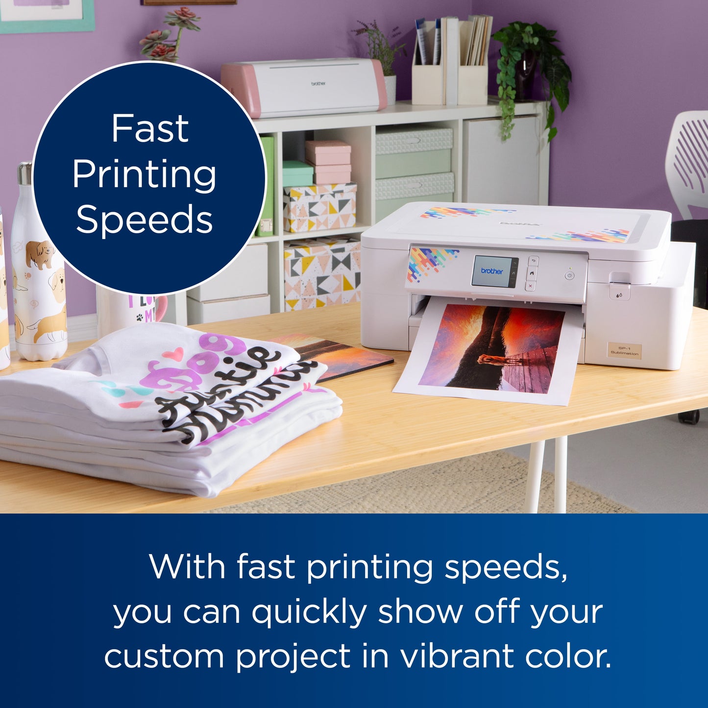 SP1 High-Quality Wireless Sublimation Printer with Paper & Full-Size Inks