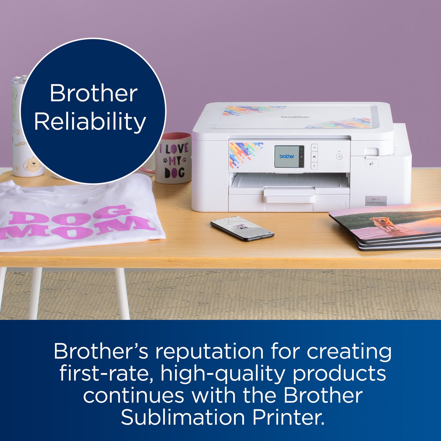 SP1 High-Quality Wireless Sublimation Printer with Paper & Full-Size Inks