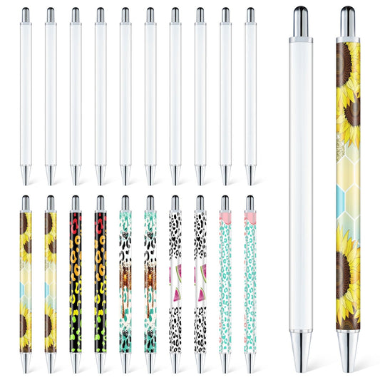 Sublimation Pens Blank No Clip with Shrink Wrap,Heat Transfer Sublimation Bal...
