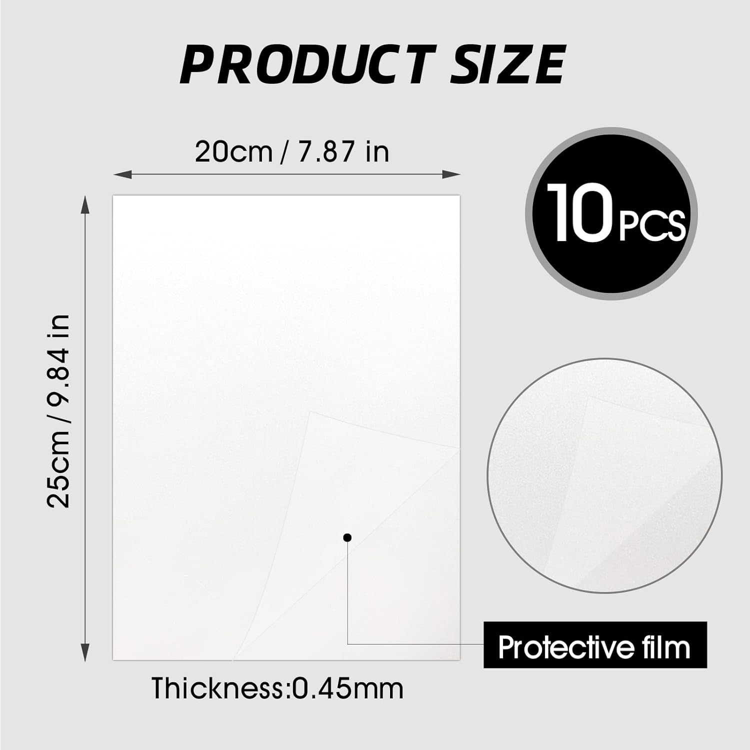10 Pcs Sublimation Photo Blanks 8X10 Inch Metal Sublimation Sign Blanks Aluminum