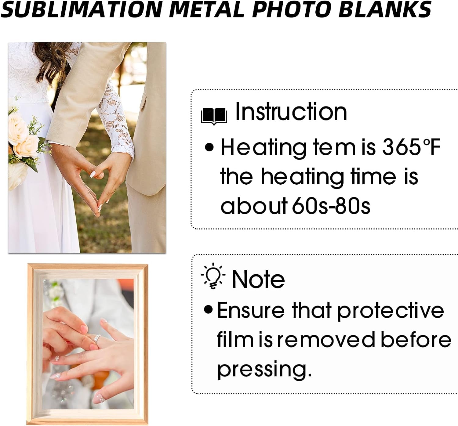 10 Pcs Sublimation Photo Blanks 8X10 Inch Metal Sublimation Sign Blanks Aluminum